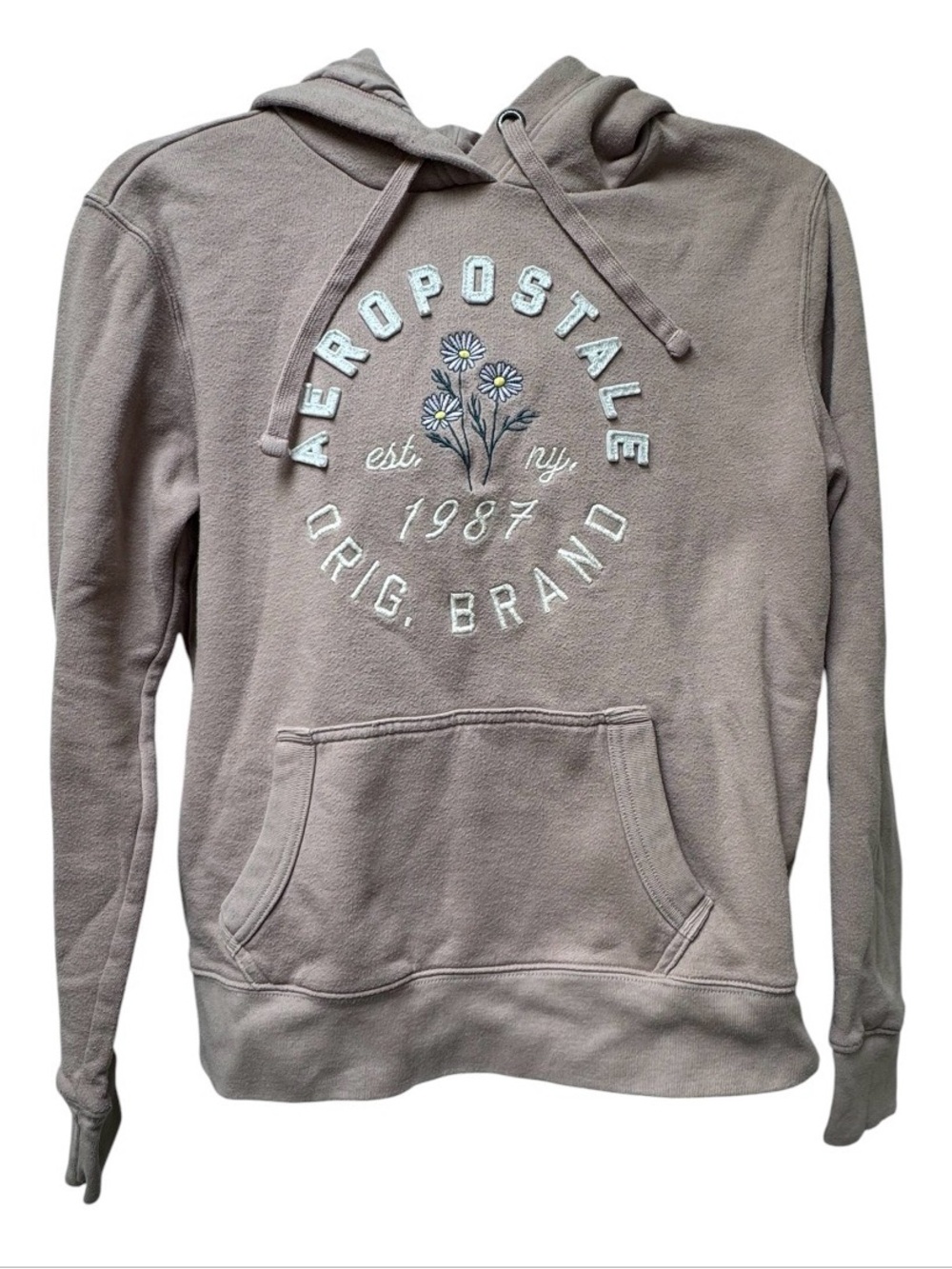 Aeropostale woman’s Crewneck Hoodie with Floral Logo